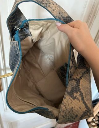 Bolso vintage estampado serpiente