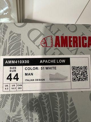 Scarpe Americanino bianche uomo taglia 44
