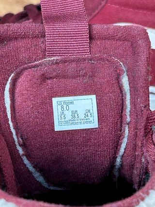 Zapatillas Vans 38,5 Filmore Vansguard Granate