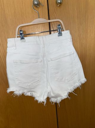 Shorts vaqueros blancos Zara Talla XS/34