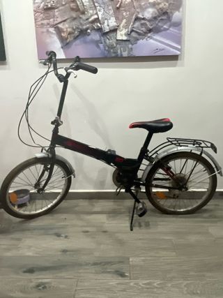 Bicicleta Plegable Negra