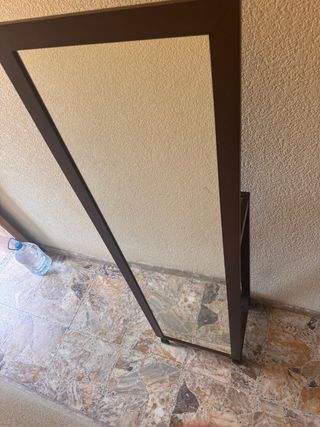 Galán in legno con specchio, fasciatoio e appendiabiti