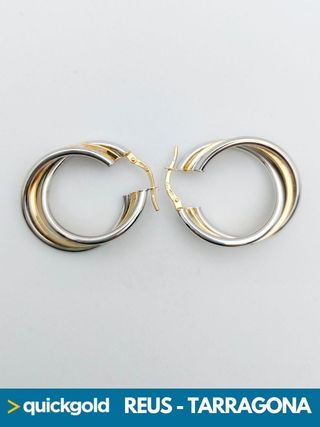 040-04-00443 AROS DE ORO DE 18K GRECA