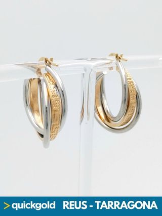 040-04-00443 AROS DE ORO DE 18K GRECA