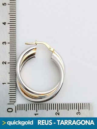 040-04-00443 AROS DE ORO DE 18K GRECA