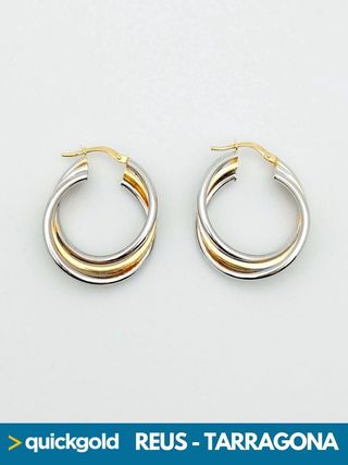 040-04-00443 AROS DE ORO DE 18K GRECA
