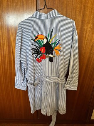 Mono Zara Rayas Azul Blanco
