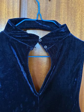 Mono azul Pull&Bear terciopelo