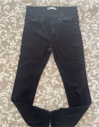 Vaqueros negros Zara hombre talla 38