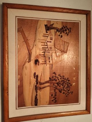 Quadro em madeira artesanal