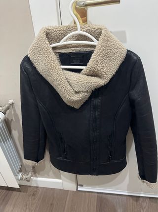 Cazadora borreguito Negra Talla XS