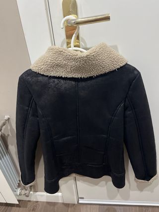 Cazadora borreguito Negra Talla XS