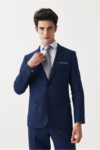 Traje Azul Tinta Slim Fit Atom
