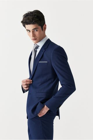 Traje Azul Tinta Slim Fit Atom