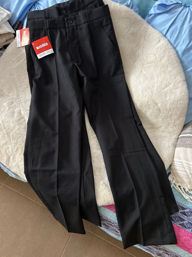 Pantalones pitillo negro