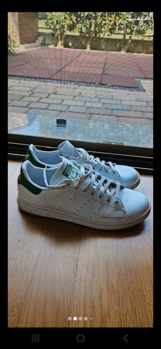 Adidas Stan Smith Bianche e Verdi taglia 43 1/3