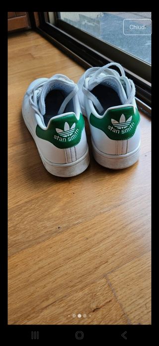 Adidas Stan Smith Bianche e Verdi taglia 43 1/3