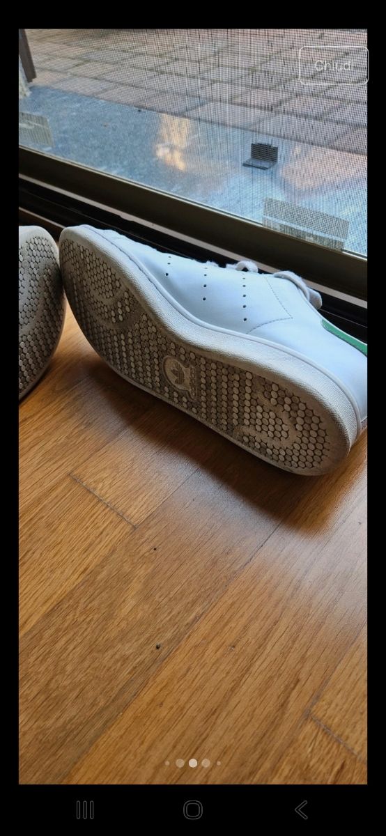 Adidas Stan Smith Bianche e Verdi taglia 43 1/3