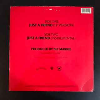1989 USA HIPHOP Vinilo Biz Markie - Just A Friend