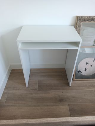 Mesita escritorio tocador blanco