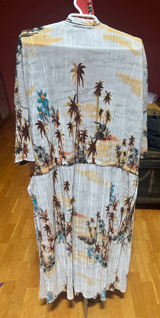 Kimono/Sobrecamisa Zara Talla Única Palmeras