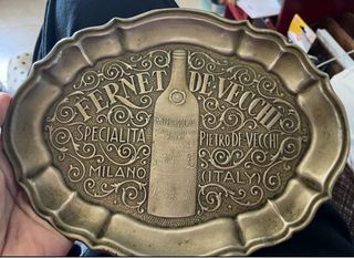 Bandeja vintage Fernet Pietro De Vecchi Milano
