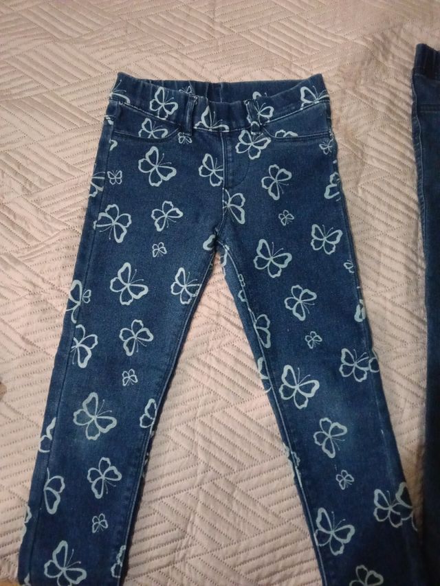 Vaqueros niña con mariposas talla 122