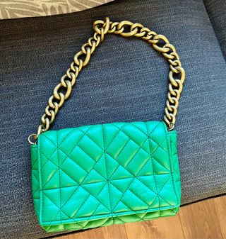 Bolso Verde Zara 
