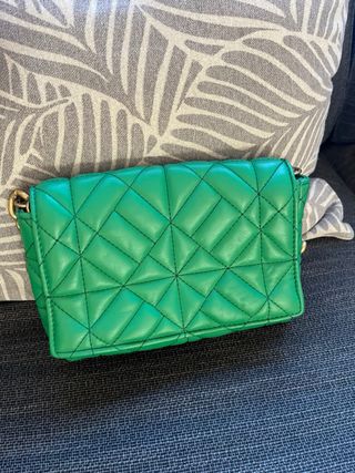 Bolso Verde Zara 