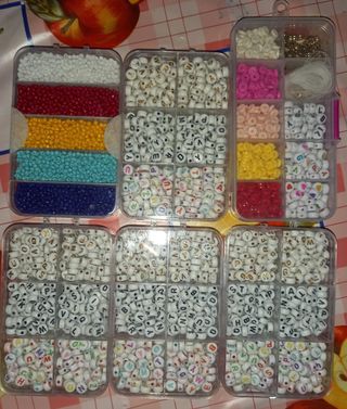 Kit para hacer pulseras con abalorios