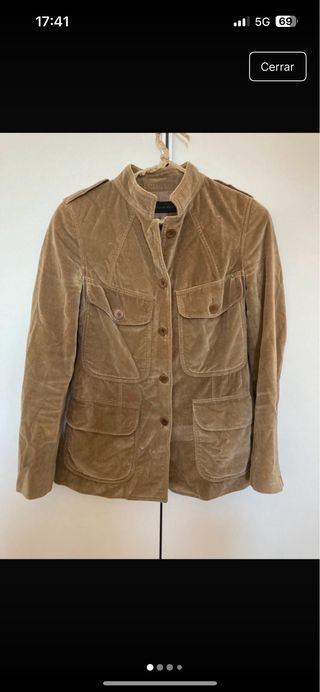 Chaqueta mujer efecto ante 