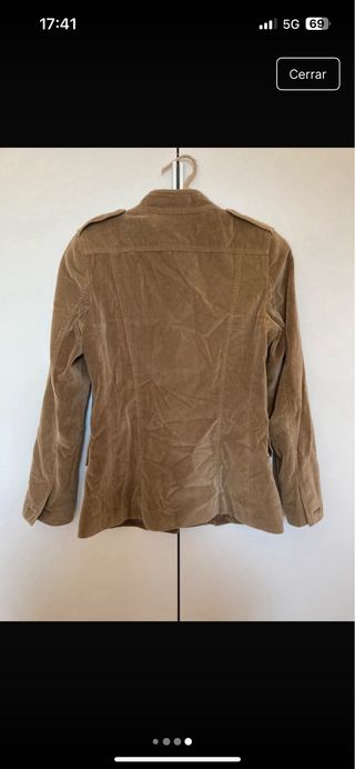 Chaqueta mujer efecto ante 