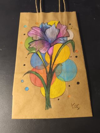 Bolsa kraft para regalar