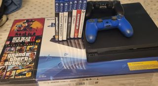 PS4 (Playstation 4)Negra 1TB + 7 juegos