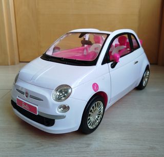 Barbie Fiat 500 Auto bianca con bambole