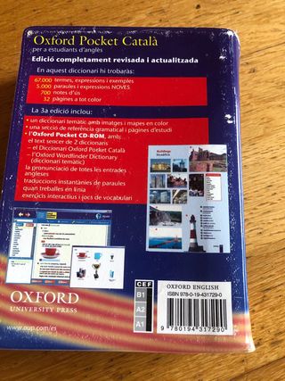 Diccionari Oxford Pocket Català: Cat/Ing 3rd Ed...