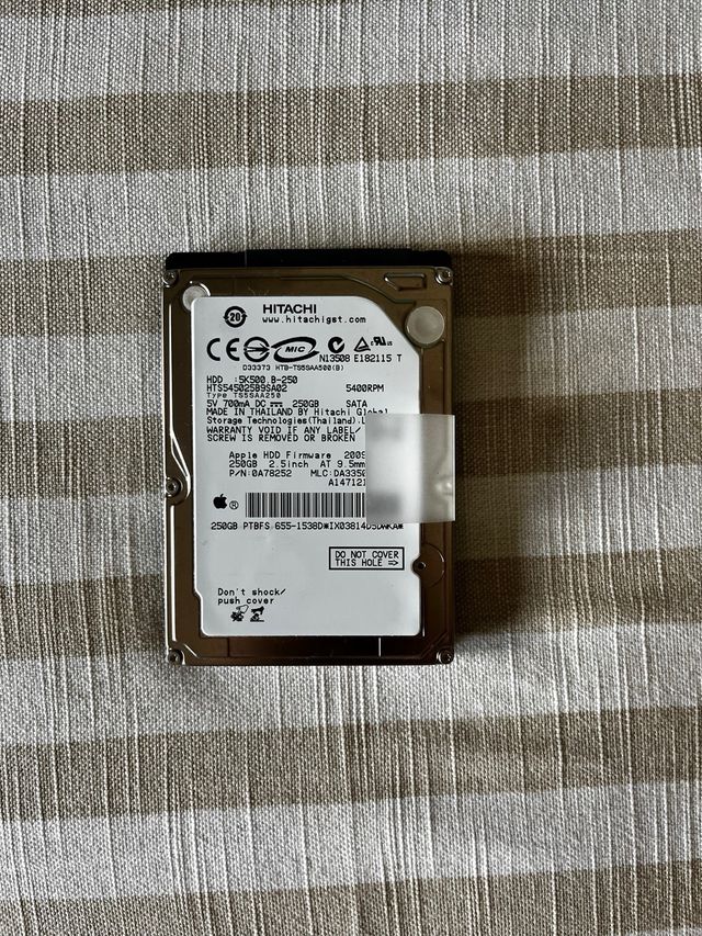 Disco Duro Hitachi 250GB SATA 2.5