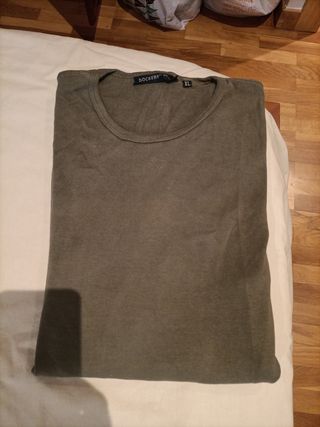 Camiseta Dockers manga larga verde XL
