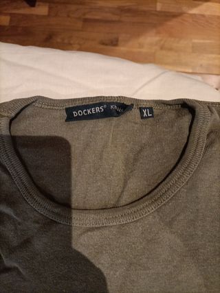 Camiseta Dockers manga larga verde XL