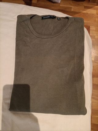 Camiseta Dockers manga larga verde XL