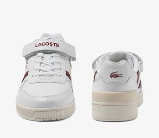 Zapatillas Lacoste T-Clip VLC Hombre Blancas/Rojas