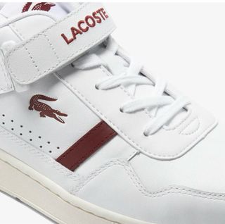 Zapatillas Lacoste T-Clip VLC Hombre Blancas/Rojas