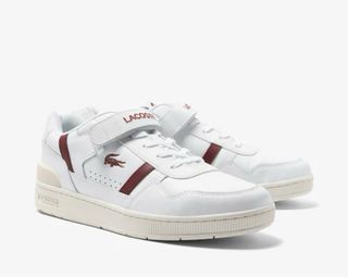 Zapatillas Lacoste T-Clip VLC Hombre Blancas/Rojas