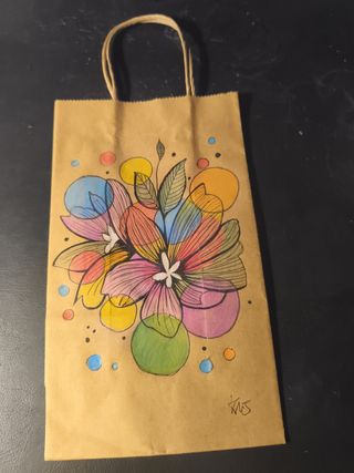 Bolsa kraft para regalar 