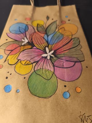 Bolsa kraft para regalar 