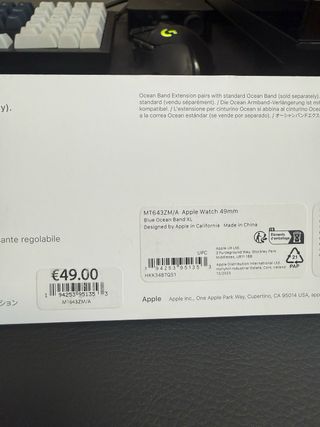 Extension Correa Apple Watch Ultra - Ocean Blue XL