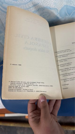 Libro - La guerra civil española 50 años después