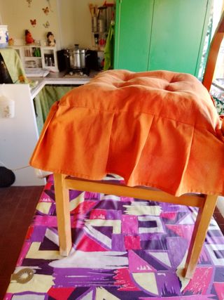 Set 3 cuscini cotone con volant