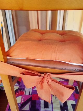 Set 3 cuscini cotone con volant