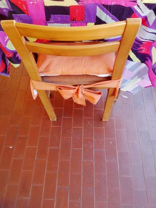 Set 3 cuscini cotone con volant